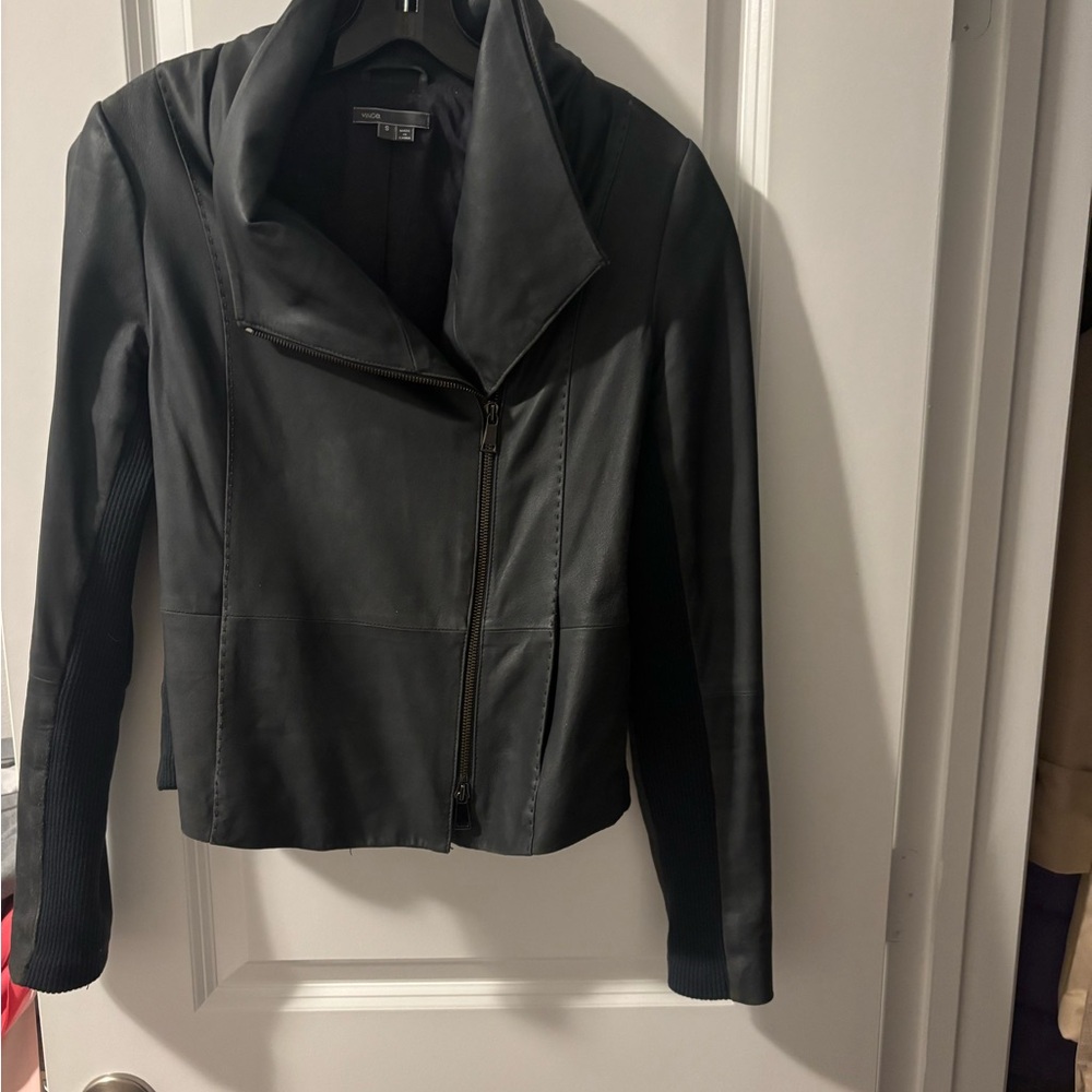 Vince Camuto Black Leather Jacket